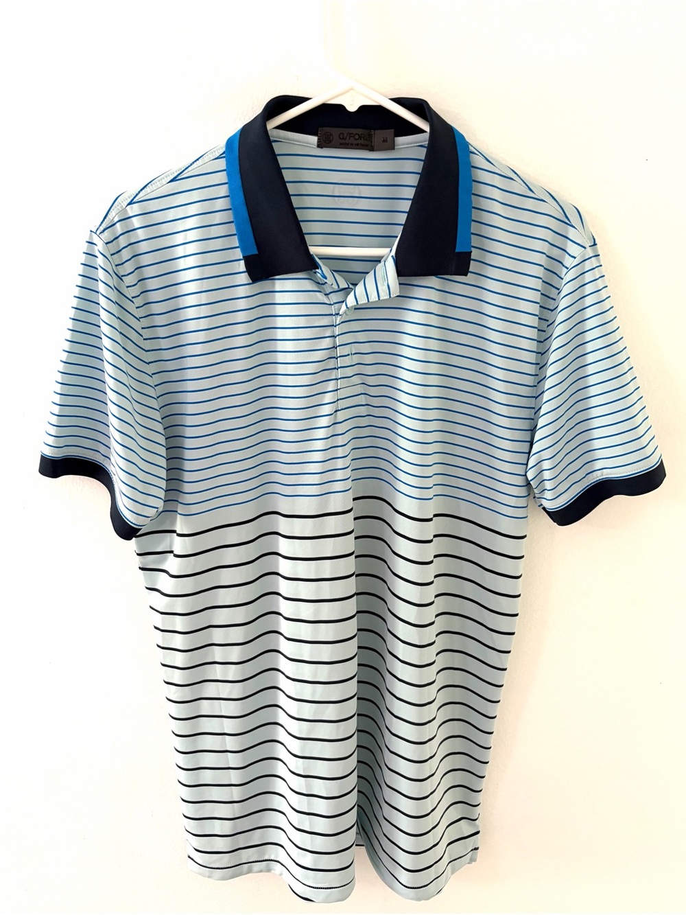 G/FORE Bayadere Stripe Jersey Performance Polo G4MS22K10, Size: Medium